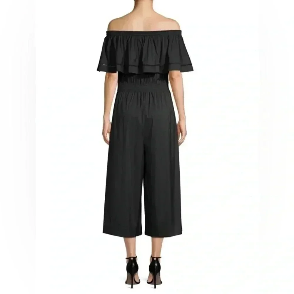 DONNA KARAN Off-The-Shoulder Jumpsuit Medium - Picture 4 of 13